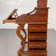 20th century Davenport desk with walnut piano top