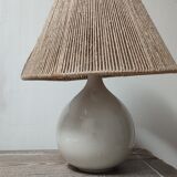 Table lamp - Ceramic and rope - Year 60'