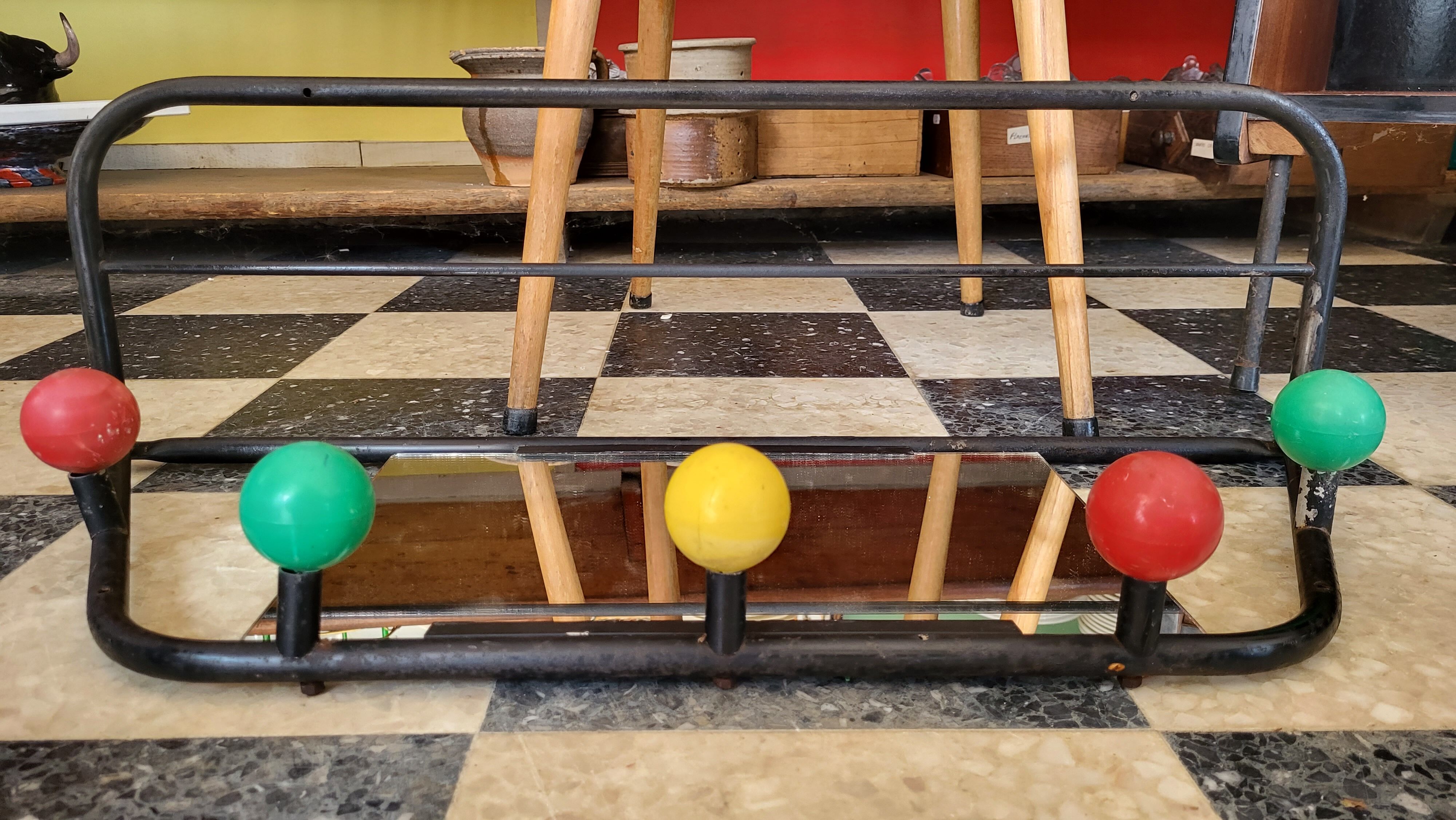 Coat rack ball colors 50s