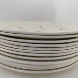 12 old Salins flat plates