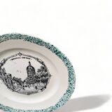 Talking plate 20cm 1965 Boulogne sur Mer France Côte d'Opale old vintage ceramic