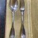 Christofle solid silver christening cutlery, Vendôme shell pattern