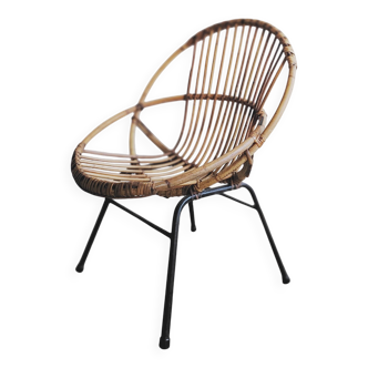 Adult rattan shell chair