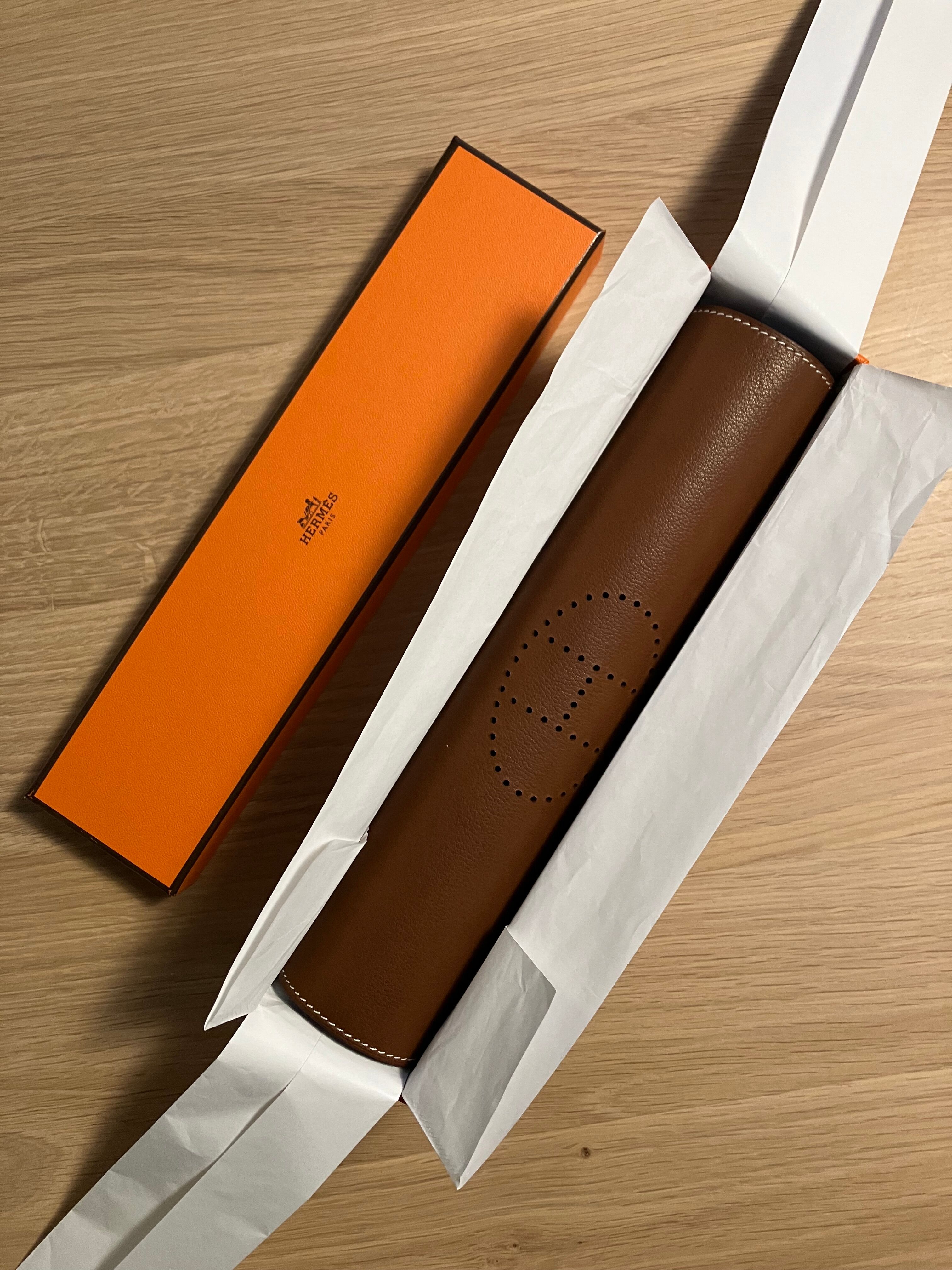 Hermès leather pocket vacuum