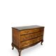 Commode en noyer burl art déco italien, années 1940/50.