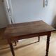 Table de bistrot ancienne en noyer blond