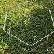Metal and glass coffee table