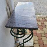 Marble ironwork console