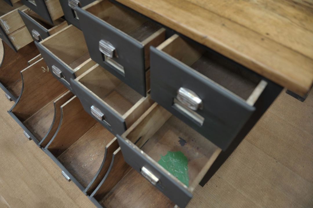 Commercial furniture in fir with drawers 1930
