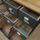 Commercial furniture in fir with drawers 1930