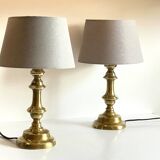 Lamp chic old solid brass candle holder