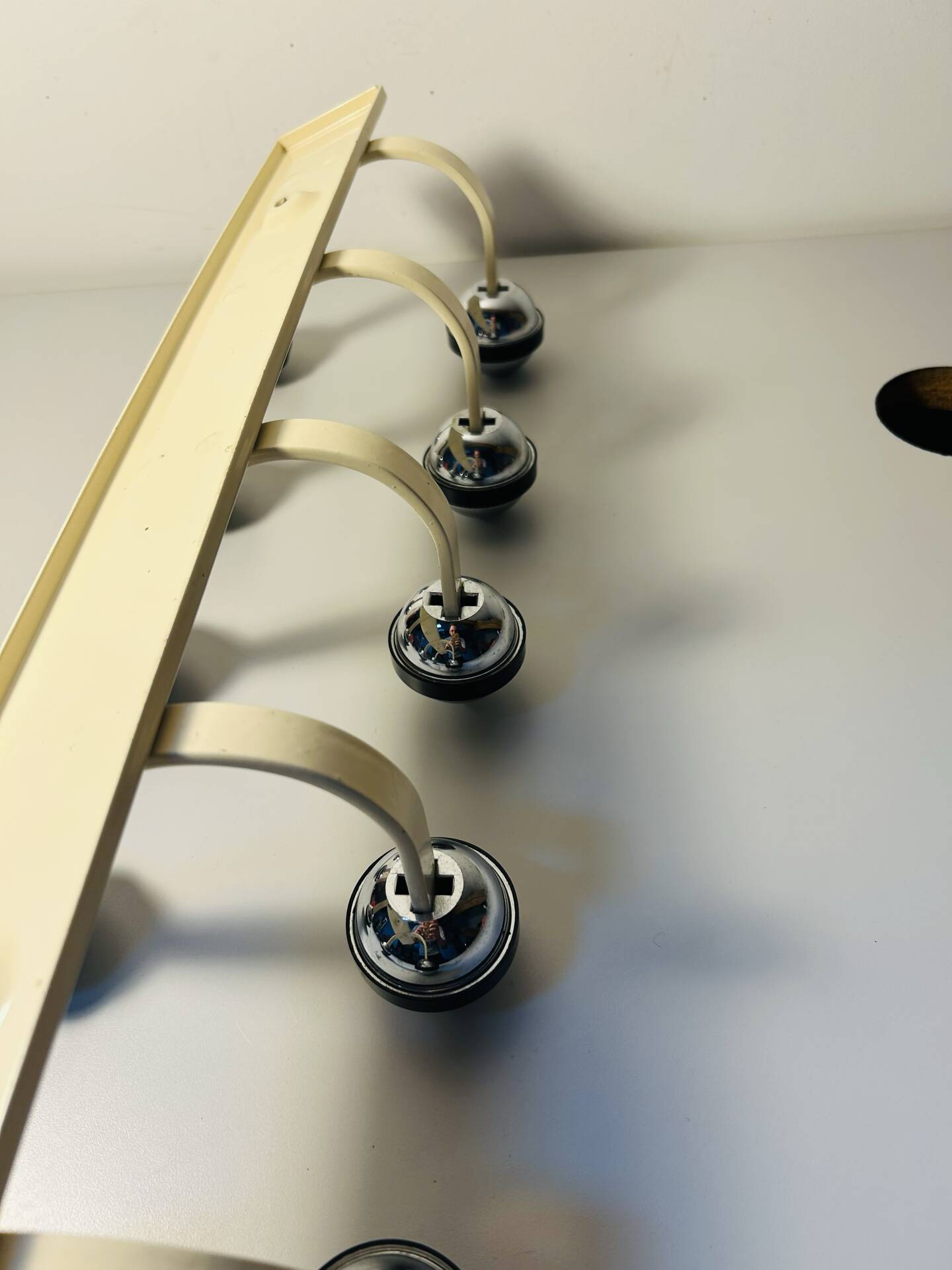 Space Age Metal Coat Rack 10 Balls Vintage 70s France