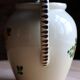 Small double-handled vase in French earthenware – Hand-painted floral decoration