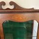 Vintage display cabinet in marquetry wood