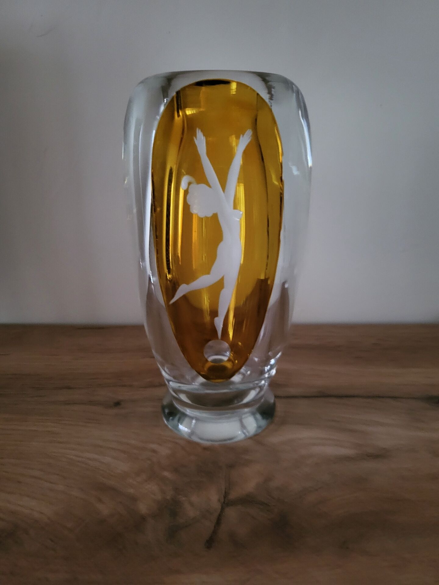 Decorative glass vase Art Deco Woman