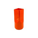 Studio Opi, space age orange ceramic vase, Gabbianelli Italy ca. 1960