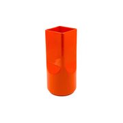 Studio Opi, vase en céramique orange de l'ère spatiale, Gabbianelli Italie ca. 1960