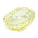 Desk organizer, Art Deco, yellow crystal, Moser, Czechoslovakia, 1930s