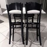 Table Bistro marble and 4 chairs Baumann