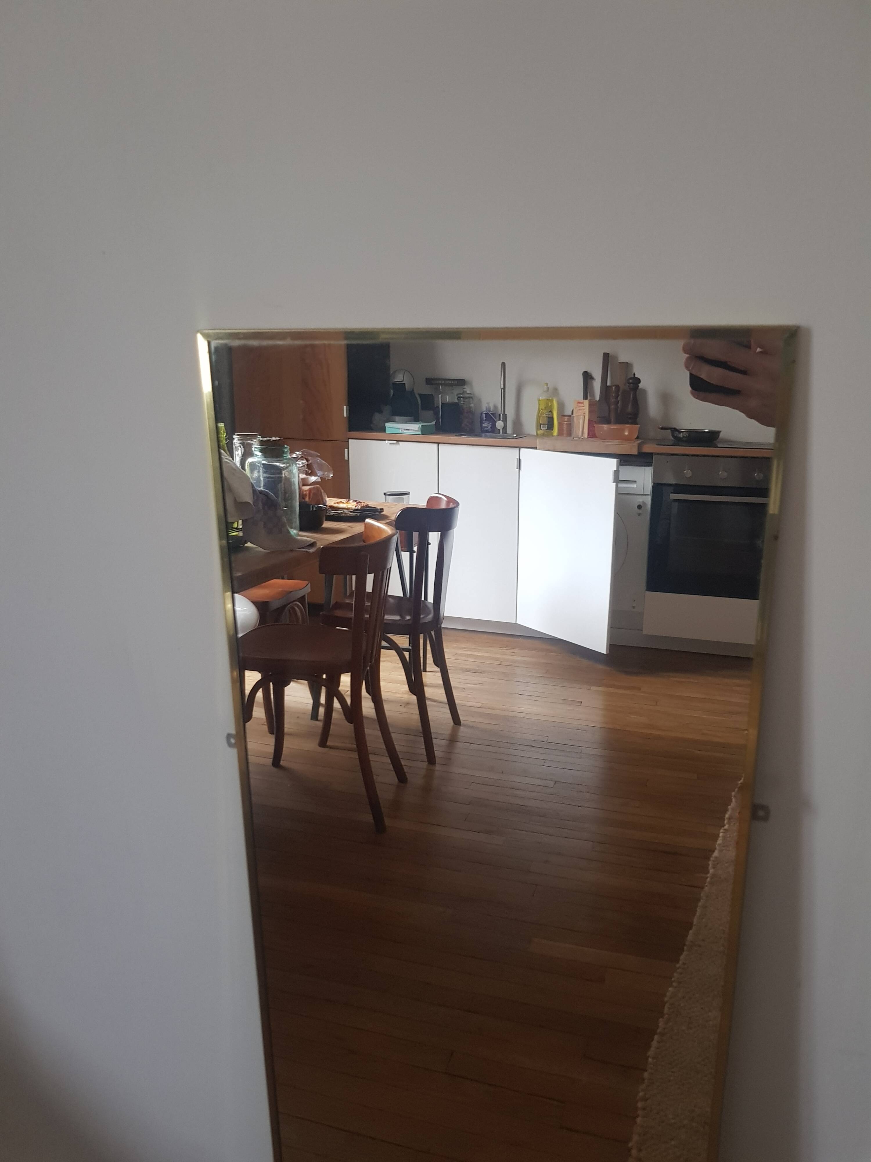 Vintage gold frame mirror