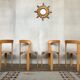 Series of 4 chairs model 3300 designer Bruno Rey design Kusch - co 1970 vintage
