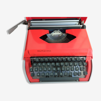 Machine à écrire Primavera rouge Vintage Made in Italy