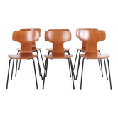 Set of 6 dining chairs – T-Chair / Hammer Chair – Model 3103 – Fritz Hansen