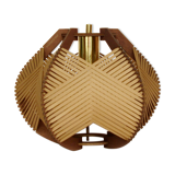 Lampe camel tissée à poser
