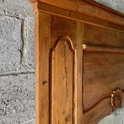 19th century oak trumeau.