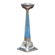 Pair of sterling silver and enamel candlesticks 1927 by Charles Green & Co.