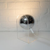 Space age sphere plexiglass table lamp, 1960/70