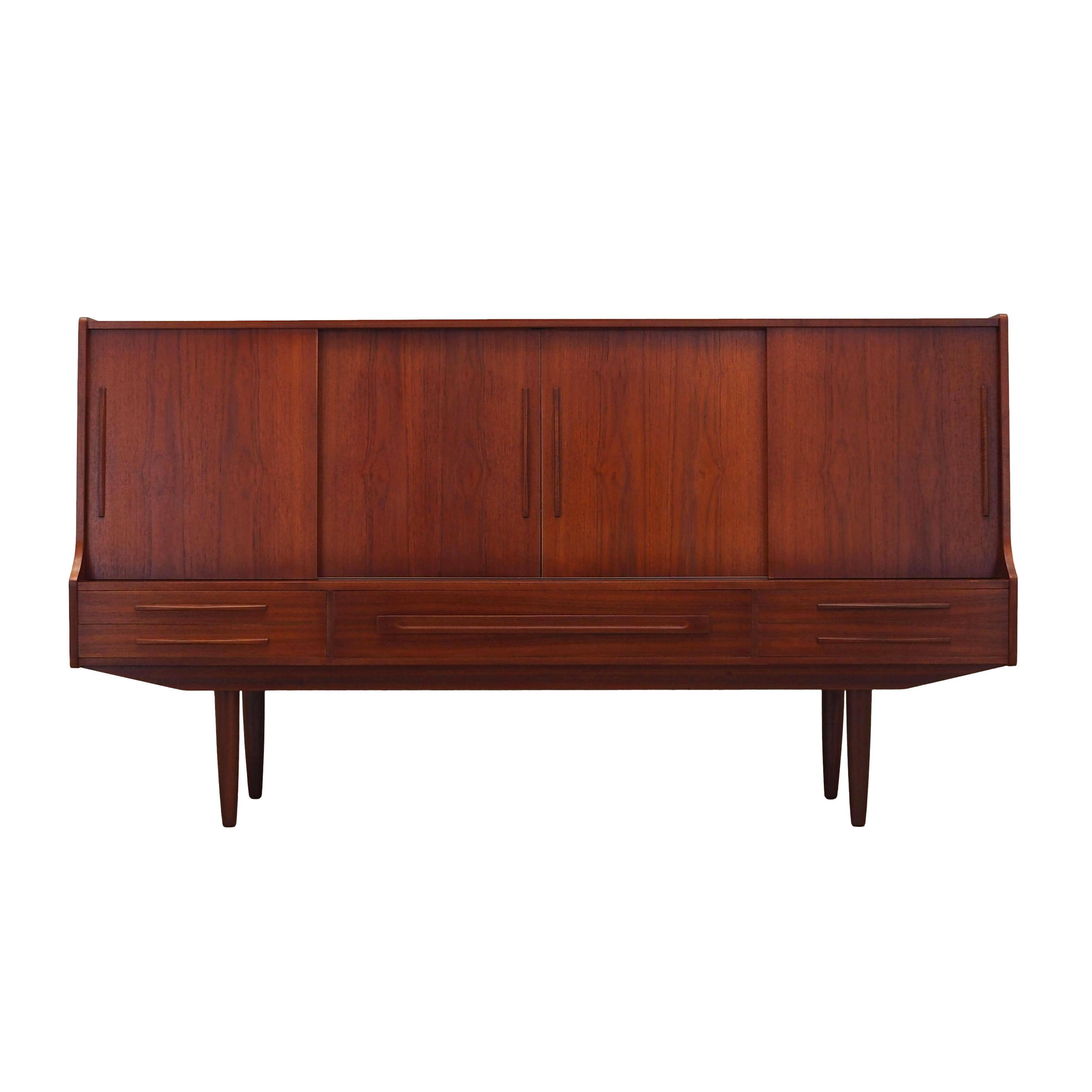 Enfilade en teck, design danois, années 1960, production : Danemark