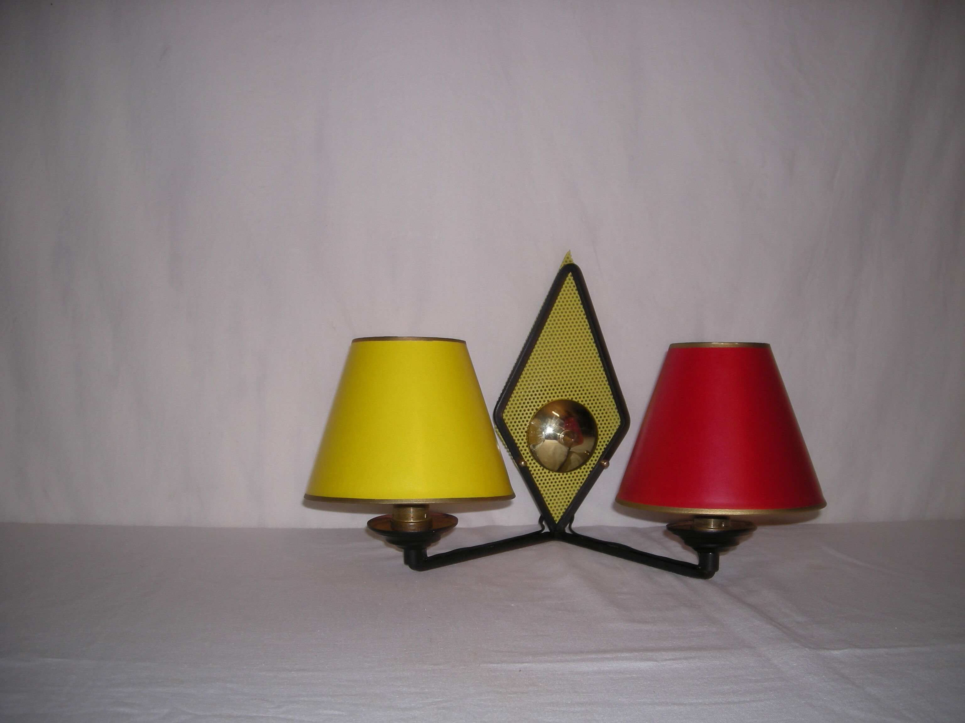 Double wall lamp from the 50s