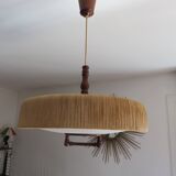 Temde suspension in sisal and teak circa 1960