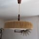 Temde suspension in sisal and teak circa 1960