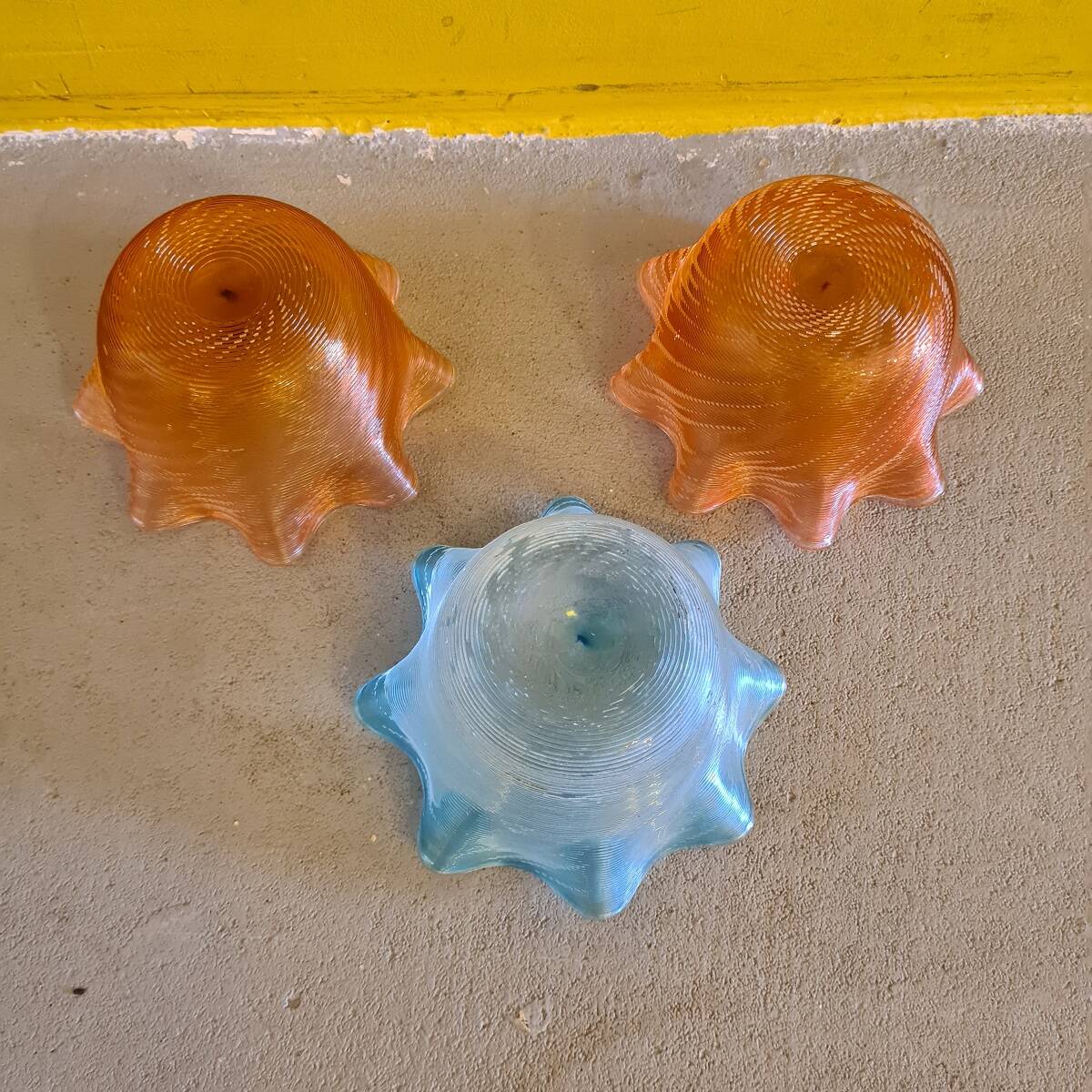 Victorian Stevens & Williams Glass finger bowls, Circa 1890