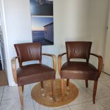 Pair of bridge armchairs