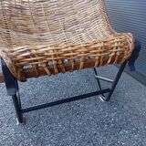 Fauteuil en rotin, 1980