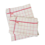 Lot of 2 monogrammed tea towels