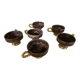 6 Maius-Giuge Vallauris ceramic teacups