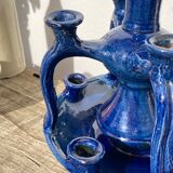 Candlestick in blue Tamegroute