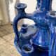 Candlestick in blue Tamegroute