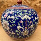 Antique Large Tongzhi Ginger Jar Qing Dynasty Chinese Ceramic 19th Century