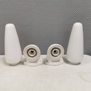 A set of vintage ceramic bathroom lamps by Sigvard Bernadotte, IFÖ Sweden