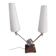 Vintage lamp from the 50s/60s in chromed metal and opaline