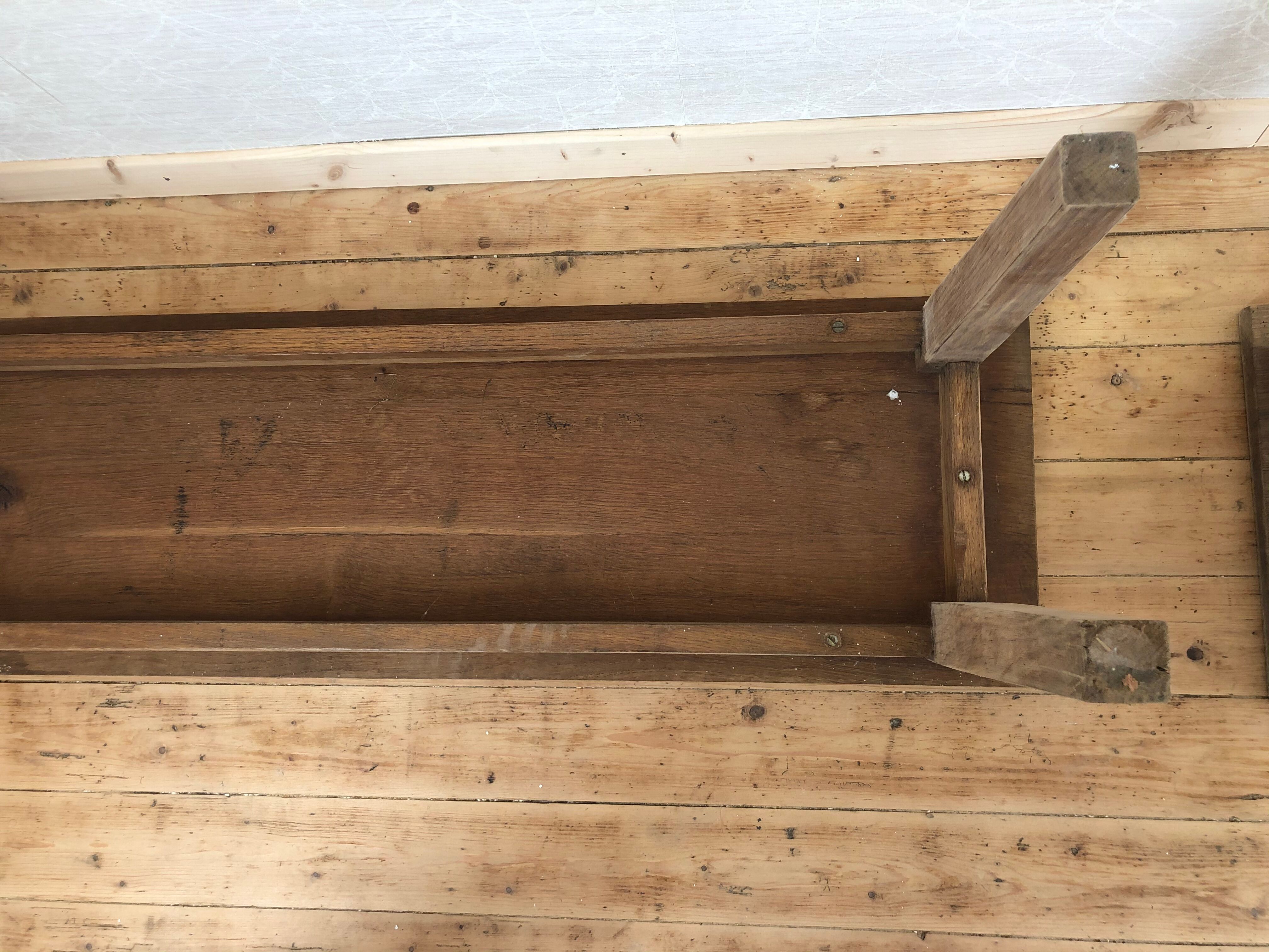 Paire de banc en bois chêne