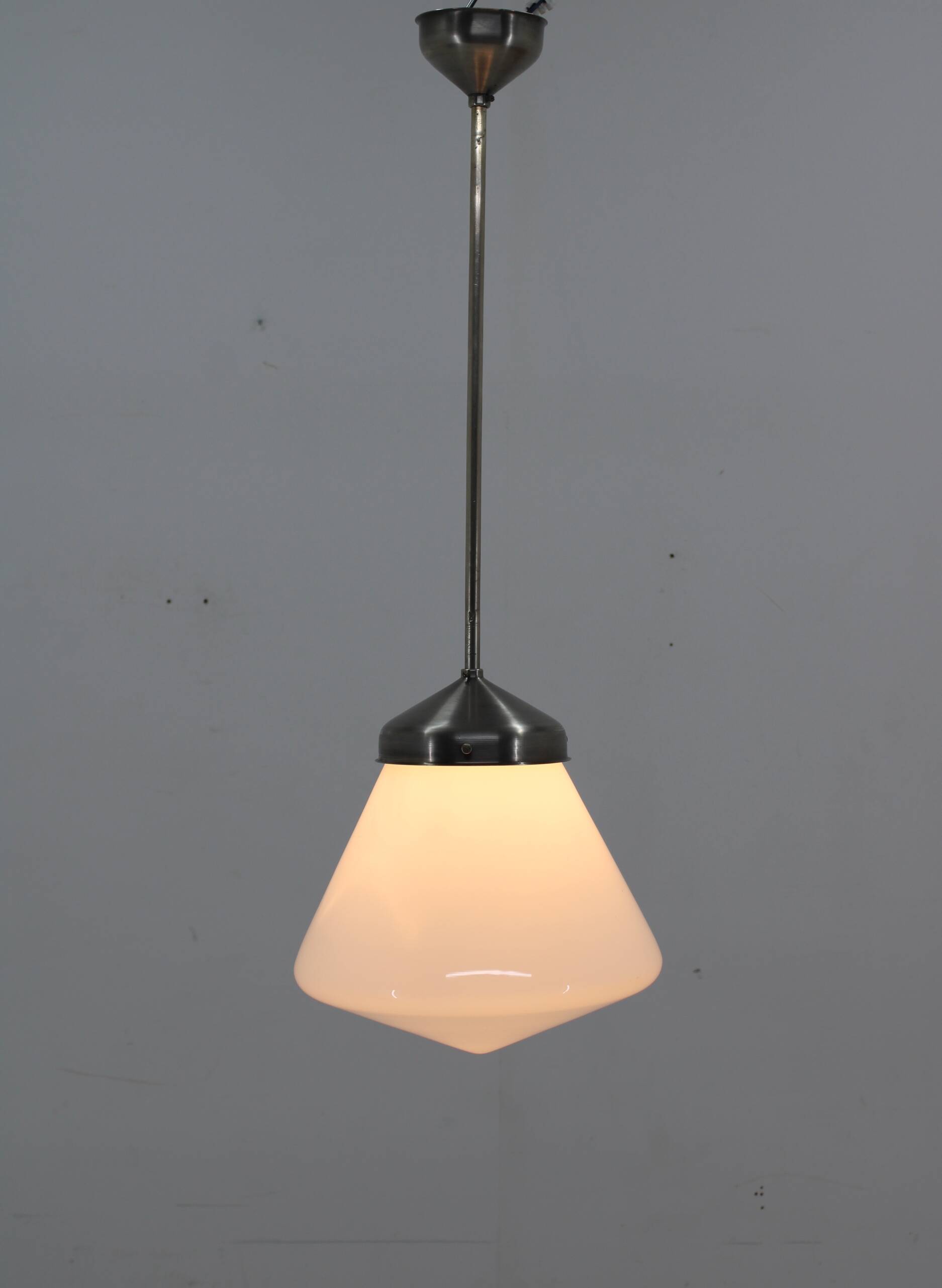 Large Bauhaus Pendant Attributed to Marianne Brandt, 1930s
