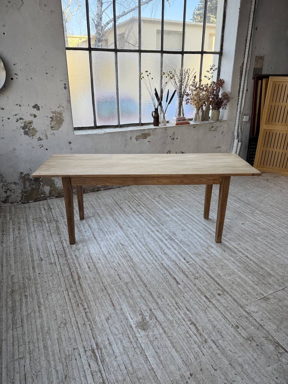 Pine and oak farmhouse table 2m