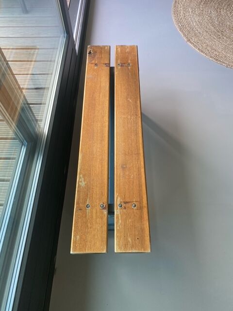 Industrial wooden bench