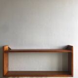 Wall shelf in elm, 1980s